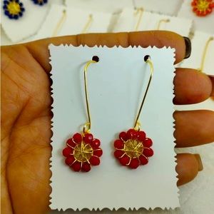 wire tendrils. High quality 14 gold wire with Czech rhinestones.